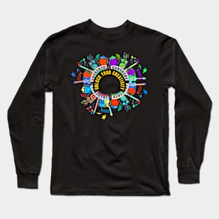 Funny inspirational instruments stimulating your creativity Long Sleeve T-Shirt